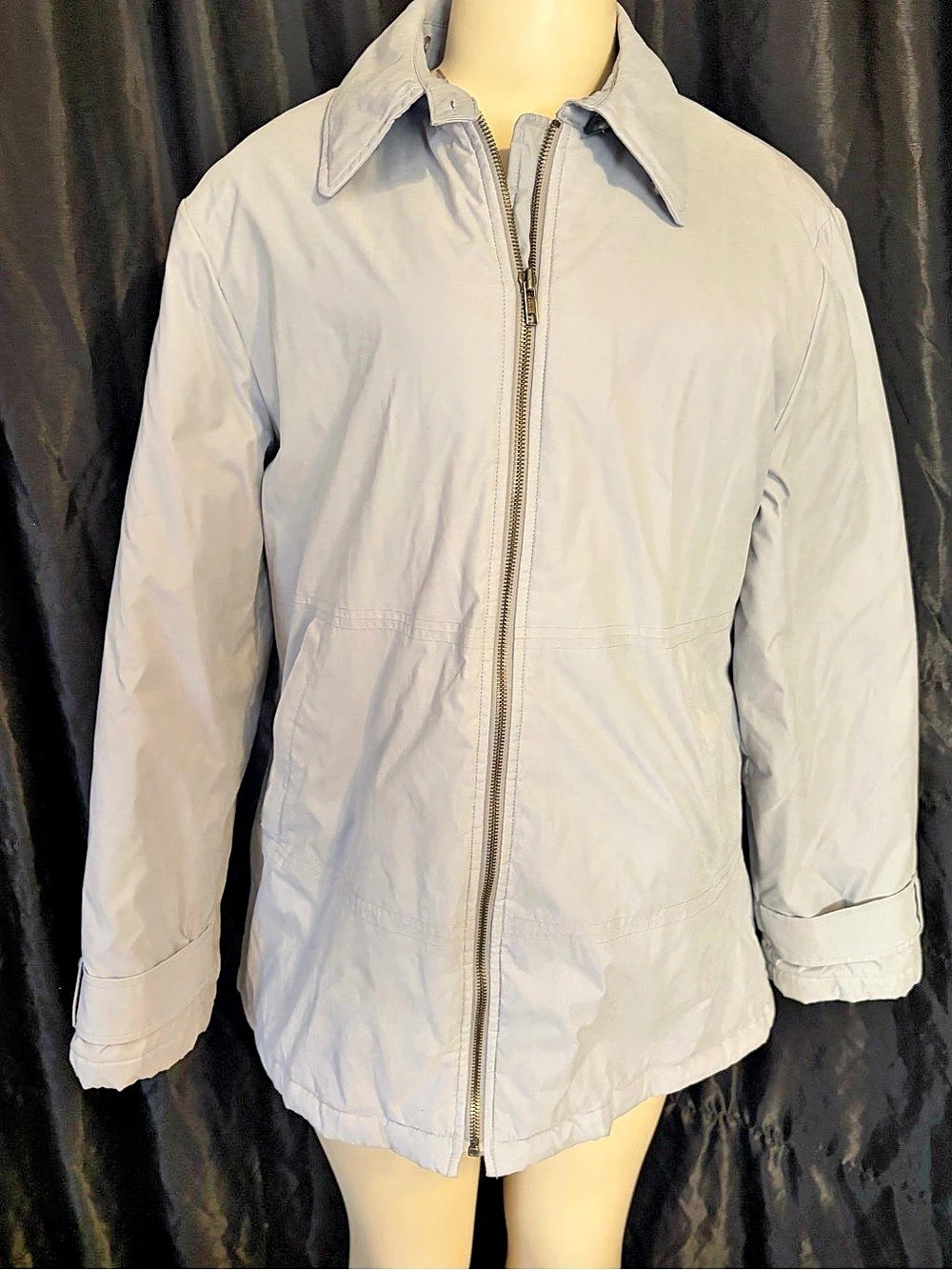 OUTBROOK Lightweight Zip Front Utility Jacket in Gray Like New